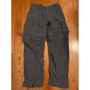 REI Dark Gray Convertible Cargo Hiking Pants Size 4 Petite